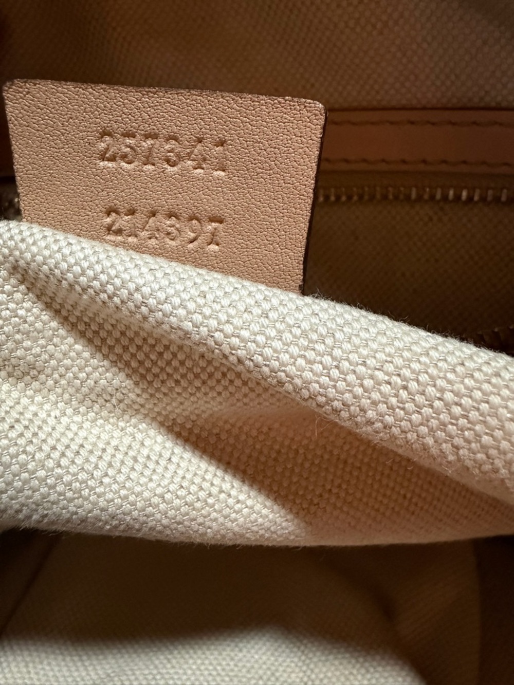 ✨ PRISTINE ✨ Gucci GG Monogram Canvas Web Stripe Tote Bag – Tan Leather - Picture 3 of 14